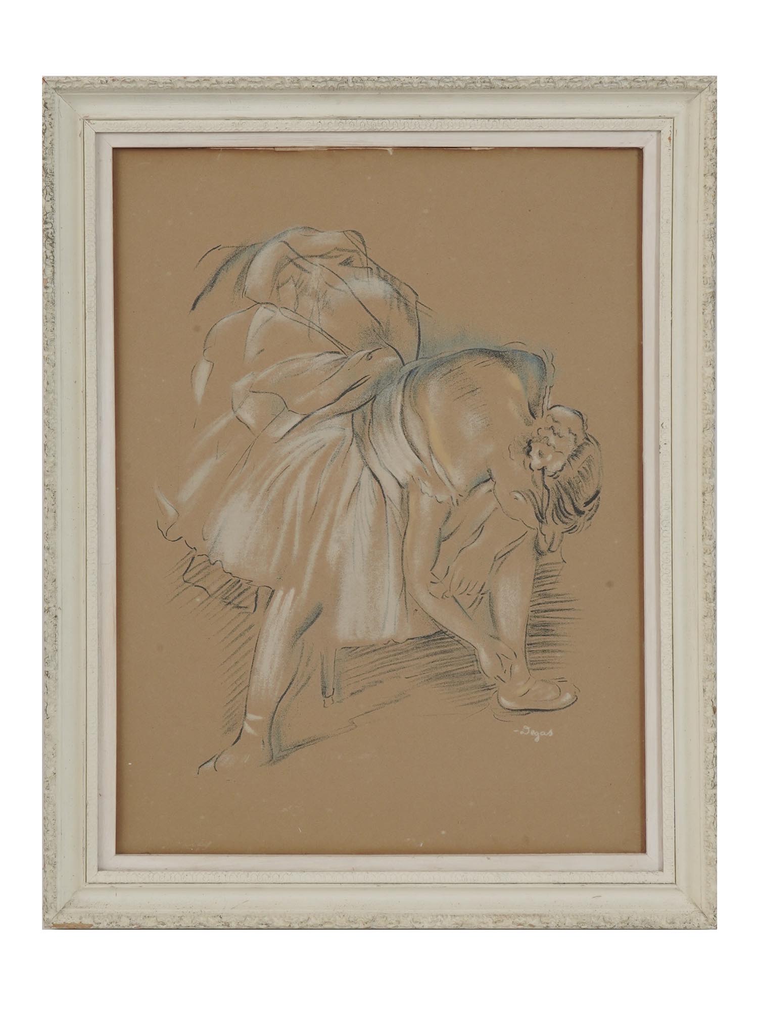 FEMALE DANCER LITHOGRAPH AFTER EDGAR DEGAS PIC-0